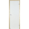 Дверь стеклянная HARVIA 7х19 коробка осина, стекло прозрачное D71904H